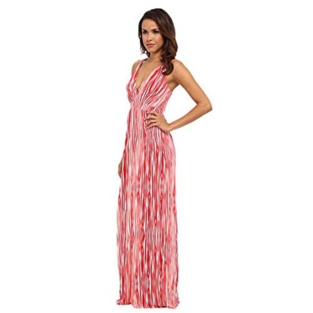 NWT Tart Sher maxi dress coral brush stripe